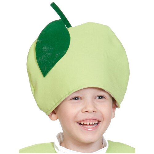 фото Маска карнавалoff яблоко (4124), зеленый, размер 53-55