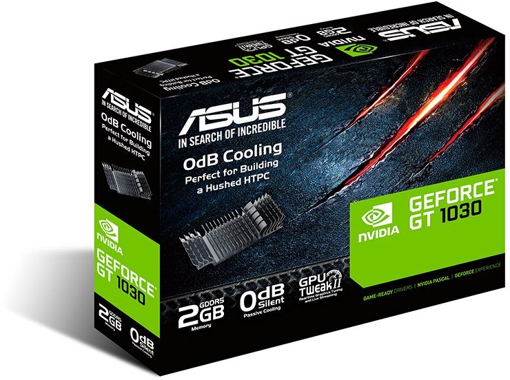 Видеокарта ASUS GeForce GT 1030 Silent LP 2GB (GT1030-SL-2G-BRK)