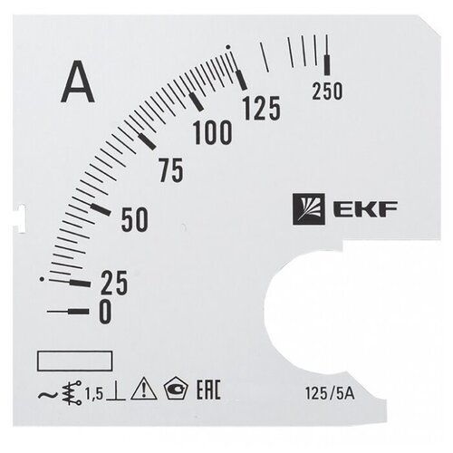 Шкалы измерения для установки EKF s-a721-125