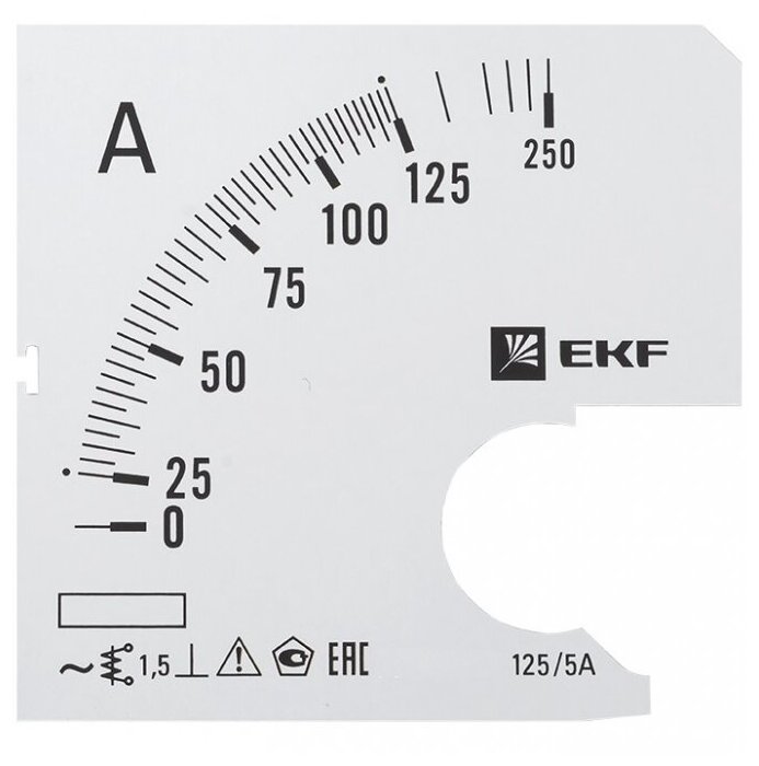 Шкала сменная для A721 125/5А-1,5 EKF