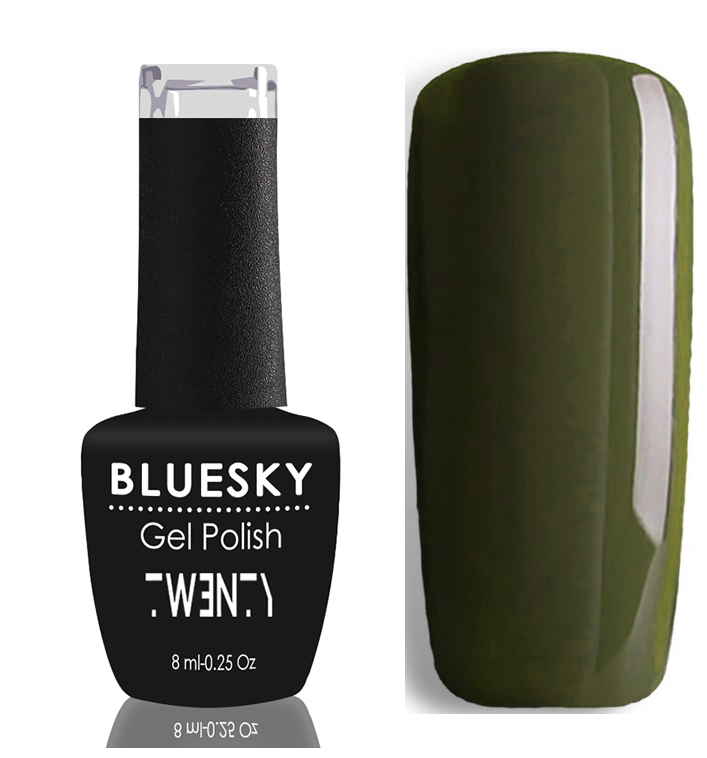 BlueSky, Гель-лак Twenty #023, 8 мл (оливково-зеленый)