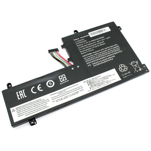 Аккумулятор для ноутбука Lenovo Legion Y7000 (L17M3PG2) 11.4V 4800mAh короткий шлейф аккумуляторная батарея для ноутбука lenovo legion y7000 l17m3pg2 11 4v 4800mah длинный шлейф