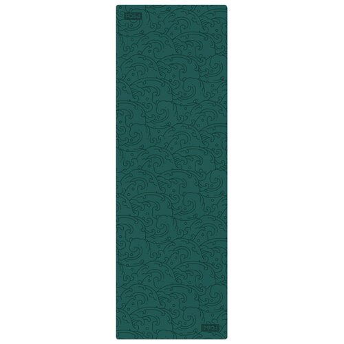 фото Профессиональный полиуретановый коврик для йоги posa nonslip pro 6mm forest green waves