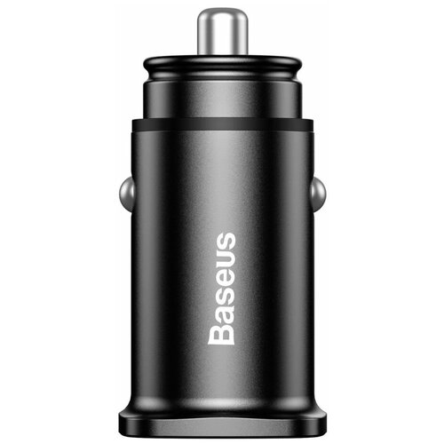 Автомобильное зарядное устройство Baseus Dual QC3.0 30W Max Car Charger, 12 Вт, RU, черный