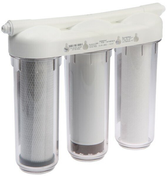 Система для фильтрации воды "абф-триа - антижелезо", 3-х ступенчатый, для жесткой воды, кран