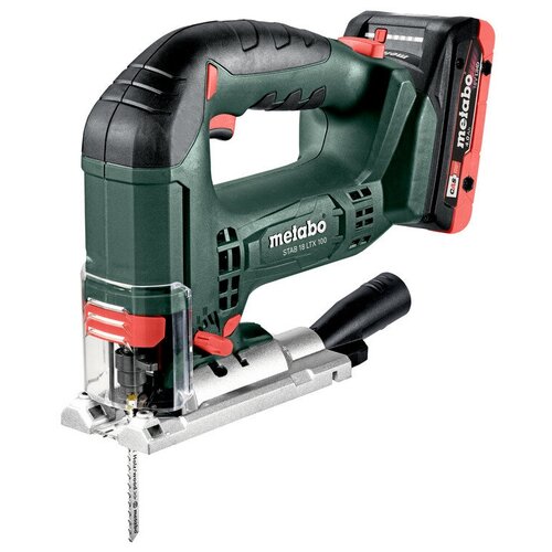 Аккумуляторный электролобзик Metabo STAB 18 LTX 100 4.0Ач х2 кейс зеленый