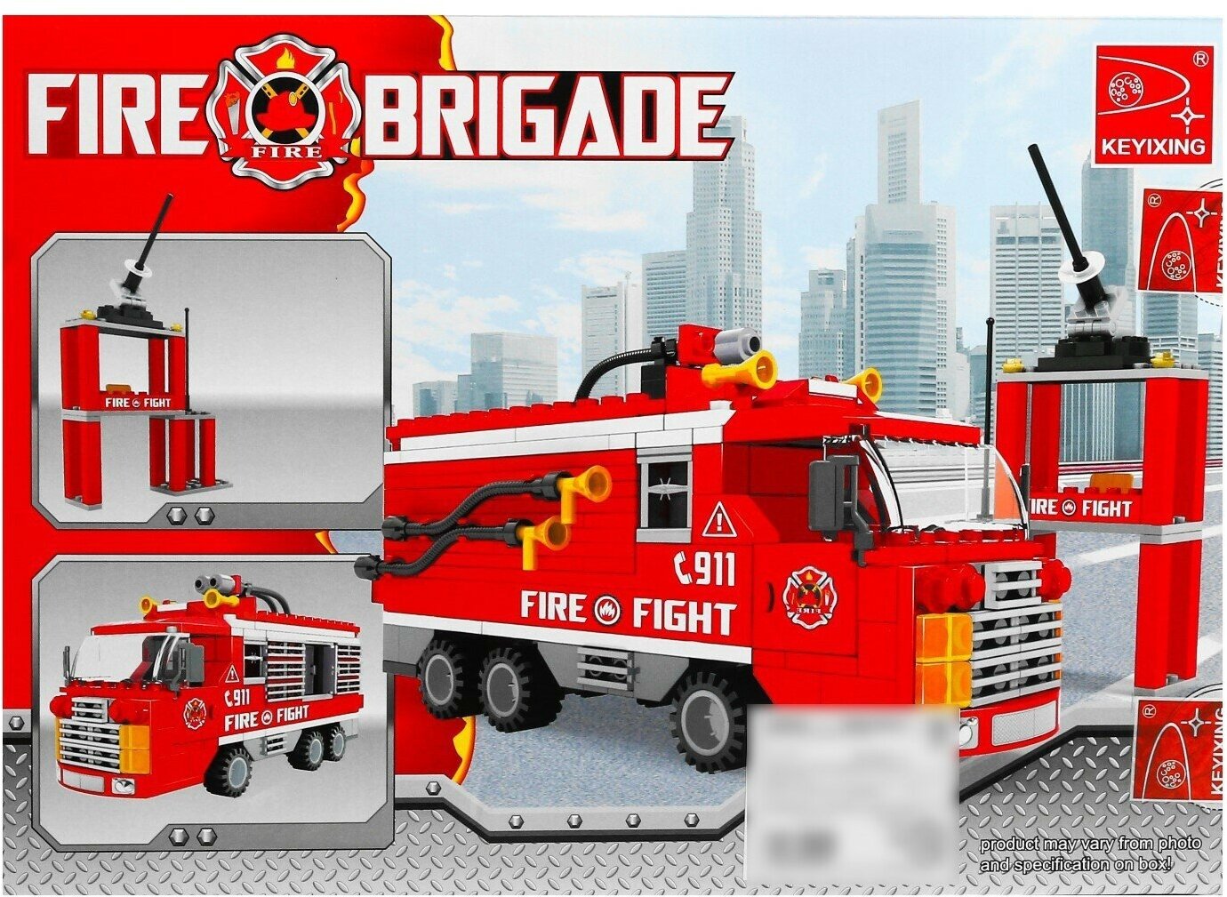 Конструктор Ausini 21601 Пожарная бригада: Пожарный расчёт 309 деталей