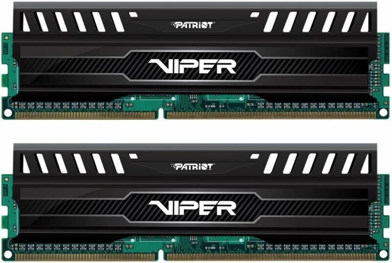 Оперативная память Patriot Viper 3 DDR3 - 2x 4Gb, 1600 МГц, DIMM, CL9 (pv38g160c9k)