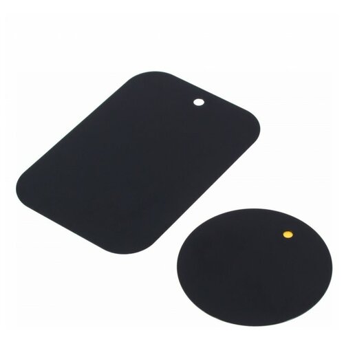 Набор металлических пластин Krutoff для магнитных держателей смартфонов (2 шт.) металлические пластинки для магнитных держателей 2шт черные