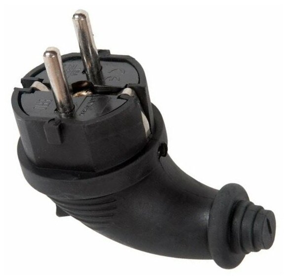 Electric plug / Вилка угловая c/з каучук 16А 250В IP44 Универсал 1241