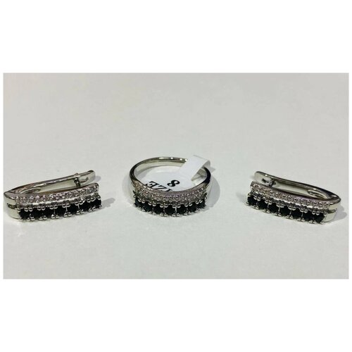 Комплект серьги и кольцо Ledy Silver type 5