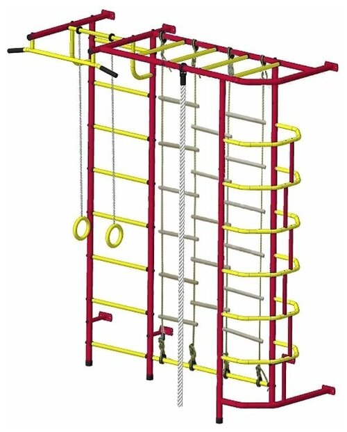 Спортивно-игровой комплекс Пионер С5ЛМ, красный/желтый