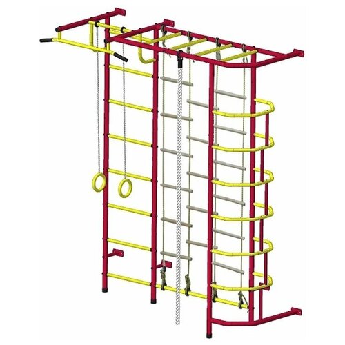 Спортивно-игровой комплекс Пионер С5ЛМ, красный/желтый спортивно игровой комплекс пионер 2м красный желтый