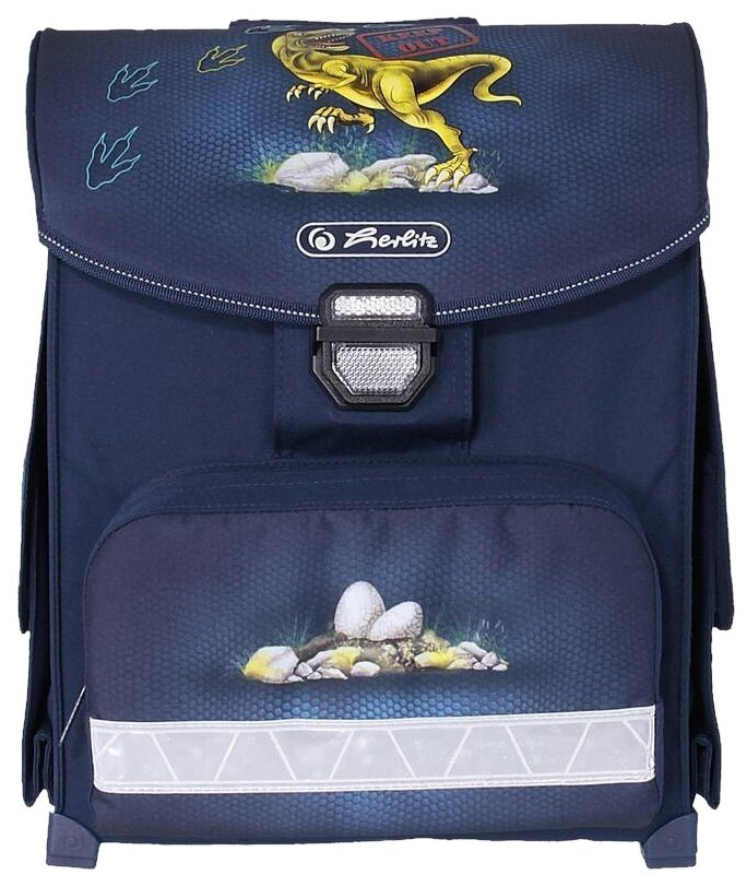 Ранец Herlitz, Smart Dino синий - фото №2