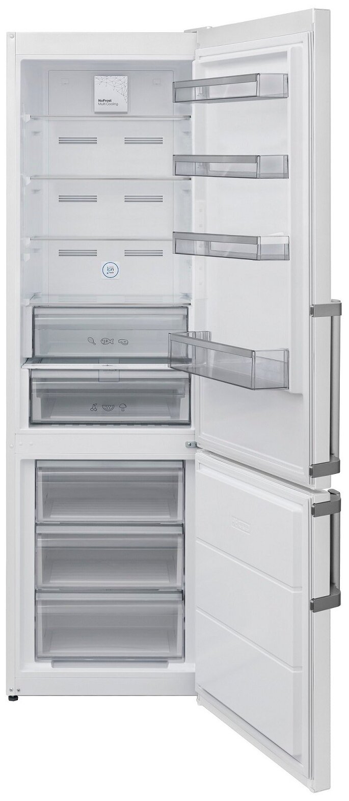 Двухкамерный холодильник Jacky's JR FW 2000 белый - фотография № 2