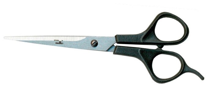 Ножницы парикмахерские, с упором, лезвие 7,3 см, цвет чёрный, Н-062 Kramet 1348245 .