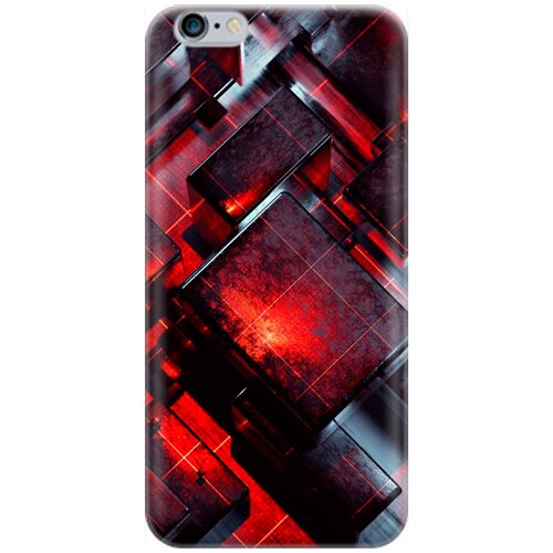 фото Силиконовый чехол на apple iphone 6s / 6 / эпл айфон 6 / 6 эс с принтом "гранатовые фигуры" re:pa