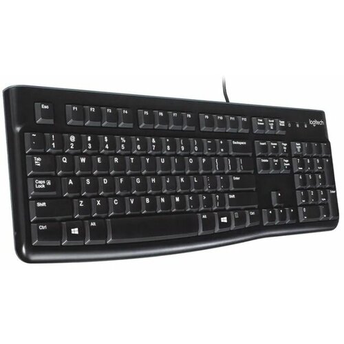 Клавиатура проводная LOGITECH K120, USB клавиатура logitech keyboard k120 black usb