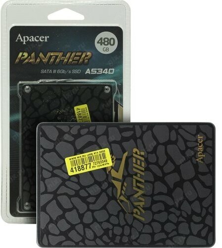 Твердотельный накопитель Apacer PANTHER 480 ГБ SATA AP480GAS340G-1