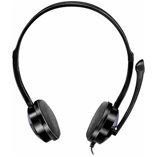 Наушники с микрофоном гарнитура SVEN AP-151MV провод 12 м с оголовьем черные SV-015411 223200₽