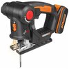 Аккумуляторный электролобзик Worx WX550.1 2.0Ач х2 кейс - изображение