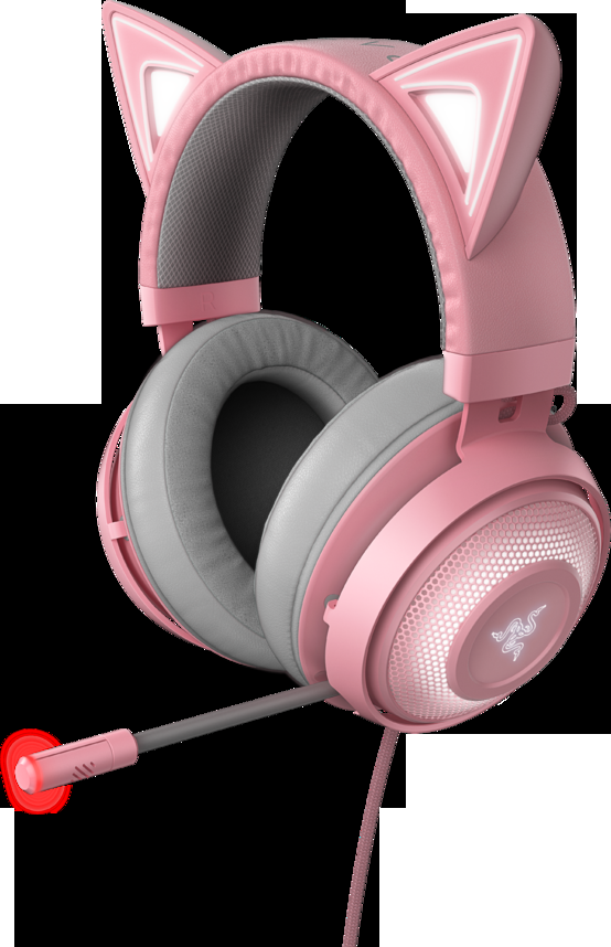 Гарнитура игровая RAZER Kraken Kitty Ed. - Quartz, черный [rz04-02980200-r3m1] - фото №11