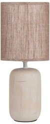 Настольный светильник с абажуром для спальни Rivoli Ramona 7039-501 40Вт, коричневая