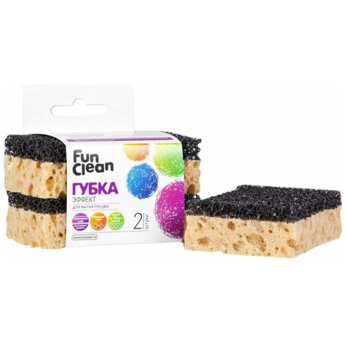 Губка для посуды Fun Clean Эффект