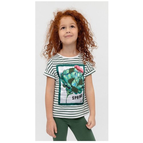 фото Футболка gulliver, размер 104, белый