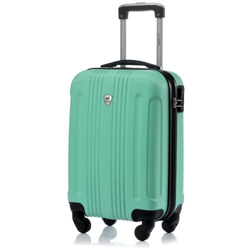 комплект чемоданов lacase bangkok цвет розовый Чемодан L'case Bangkok 760, 36 л, размер S, зеленый, бирюзовый