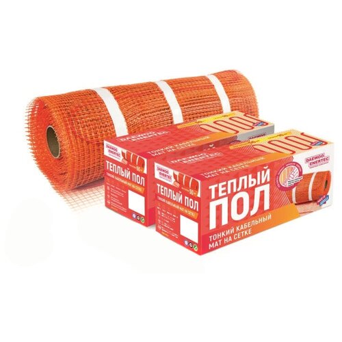 Нагревательный мат DAEWOO ENERTEC RFHM-T150W 225Вт 15 м2 300х50 см 5168₽