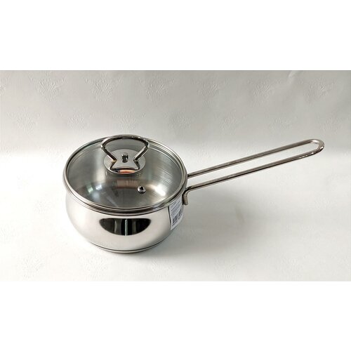 Кастрюля-ковш сфер. 0,9л нерж с/к, с индукцией лзми