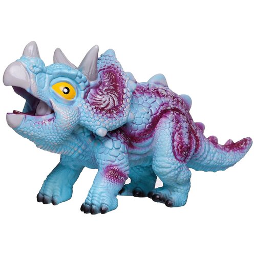 Робот Junfa toys Динозаврик Трицератопс WA-26318, голубой коллекционная фигурка динозаврик