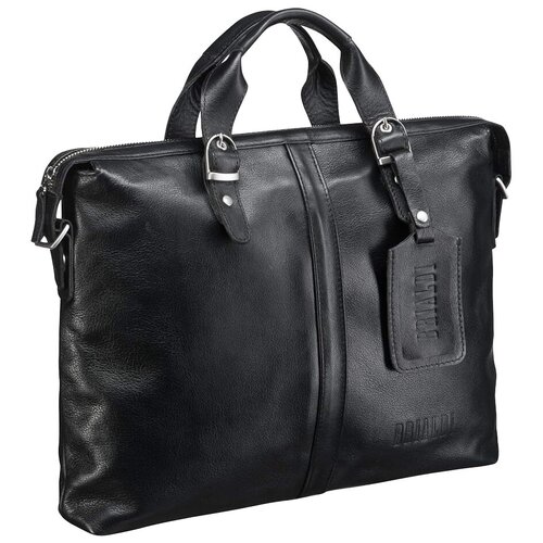 фото Мужская кожаная деловая сумка brialdi denver br00184px black