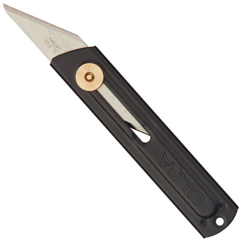 Нож OLFA хозяйственный металлический корпус, с выдвижным 2-х сторонним лезвием, 18мм - фотография № 1