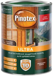 Водозащитная пропитка Pinotex Ultra красное дерево 1 л