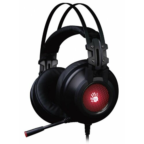 Наушники с микрофоном A4Tech Bloody G525 черный 2м мониторные оголовье (G525 BLACK) наушники с микрофоном a4tech hs 6 черный 2м накладные оголовье