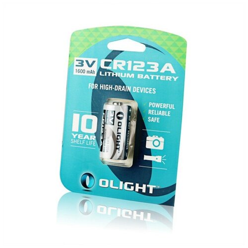 Батарейка Olight CR123А, в упаковке: 1 шт. чехол для ножей olight exploit