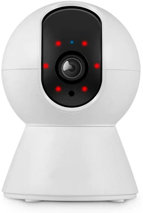 Беспроводная IP Wi-Fi камера видеонаблюдения Smart WiFi Camera 1080P White / С ночной съемкой и датчиком движения поворотная с обзором 360 / Видеоняня - фотография № 11