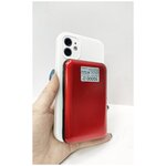 Power bank MagSafe 10000 mAh внешний аккумулятор для айфона повербанк красный - изображение