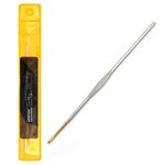 Крючки для вязания Maxwell Gold односторонние с золотой головкой арт. MAXW.7221, никель 1,8мм, 12 см - изображение