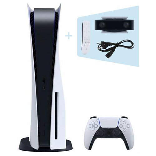 Игровая консоль PlayStation 5 +пульт ДУ, камера, кабель питания (евровилка), CFI-1100A