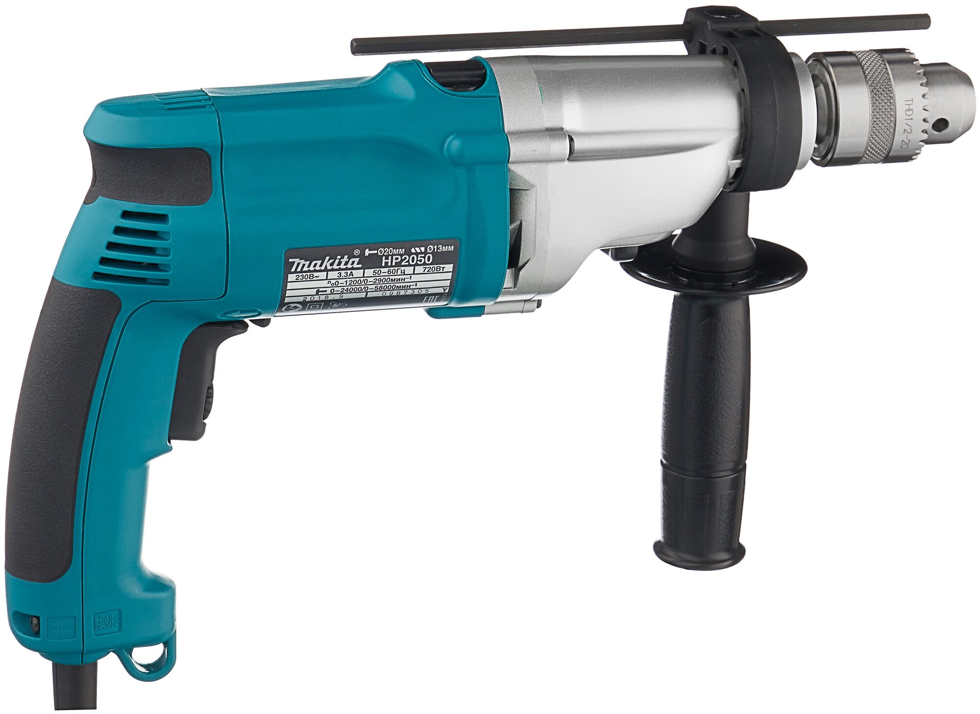 Дрель ударная Makita HP2050 - фотография № 3