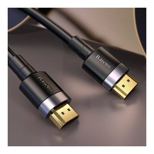 Кабель HDMI BASEUS Cafule Series, 4K@60Hz HD Version 2.0, HDMI(M) - HDMI(M), 5 м, Черный+Серый кабель hdmi baseus visual enjoyment series 4k 60hz hd version 2 0 hdmi m hdmi m 3 м черный