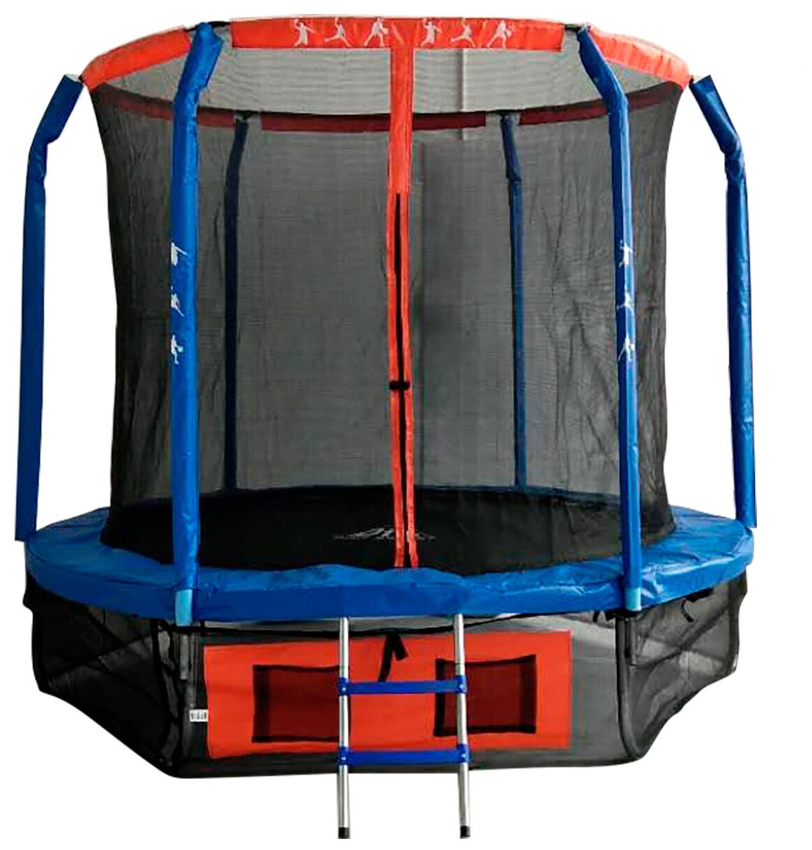 Каркасный батут DFC Jump Basket 8FT-JBSK-B 244х244 см синий/красный