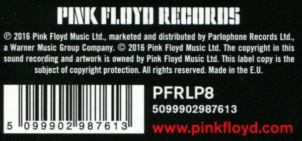Pink Floyd Dark Side Of The Moon Виниловая пластинка Parlophone - фото №19