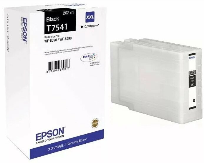 Картридж Epson C13T754140 для Epson WF-8090 Epson WF-8590 черный - фото №5