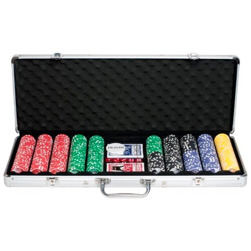 Набор для покера для покера Partida Nuts, 500 фишек игральные карты со штрих кодом с маркировкой для фреджеров волшебный выставочный палубный набор фунье 505 антиобманывающий покер