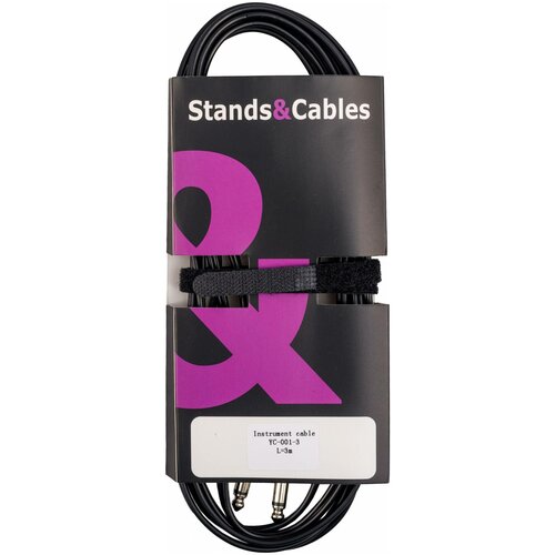 STANDS & CABLES YC-001 3 Инструментальный кабель кабель jack 3 5mm m 2xjack 3 5mm f vcom cv203 0 2м цвет чёрный