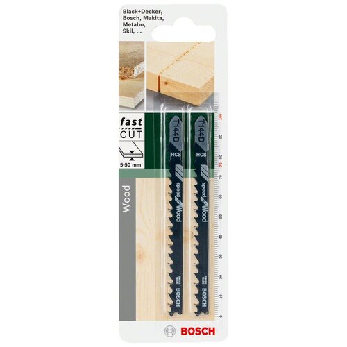 Набор пилок BOSCH 2609256718, 2 шт. пильное полотно t 144 d bosch 2608630560 3шт